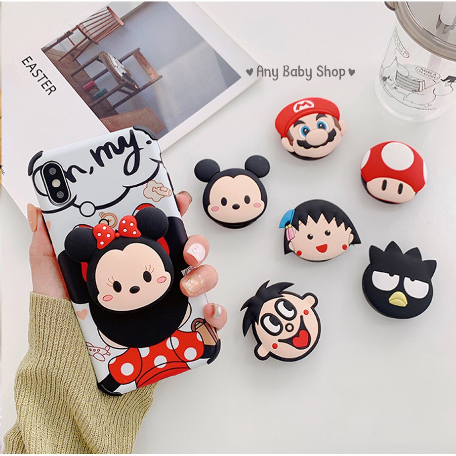 Nhẫn,giá đỡ điện thoại PopSockets 2019 đa năng hình 3D siêu cute (được chọn mẫu-hàng có sẵn)