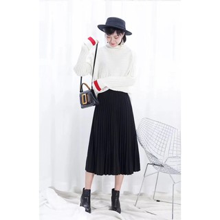 CHÂN VÁY XẾP LY NHỎ DÁNG DÀI