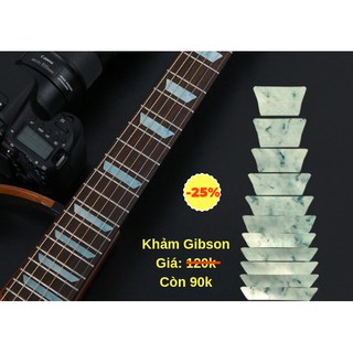 Khảm decal cần đàn, khảm trai