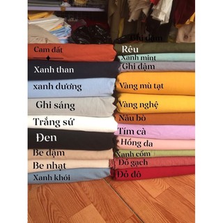 Vải đũi xước nhật các màu có sẵn
