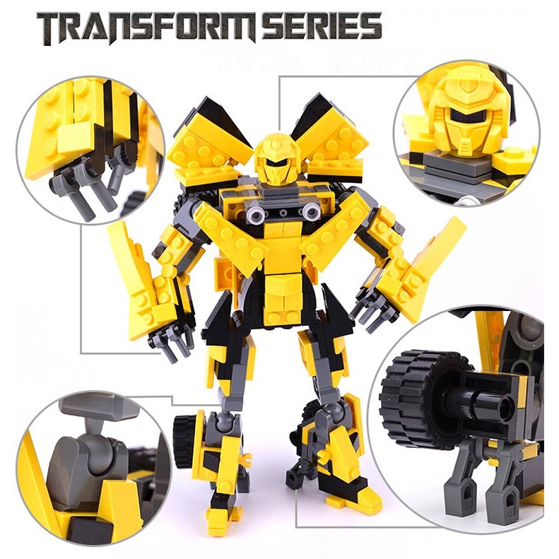 BỘ ĐỒ CHƠI XẾP HÌNH Mô Hình ROBOT Transformer OPTIMUS - Lắp Ráp Robot Người Máy Biến Hình