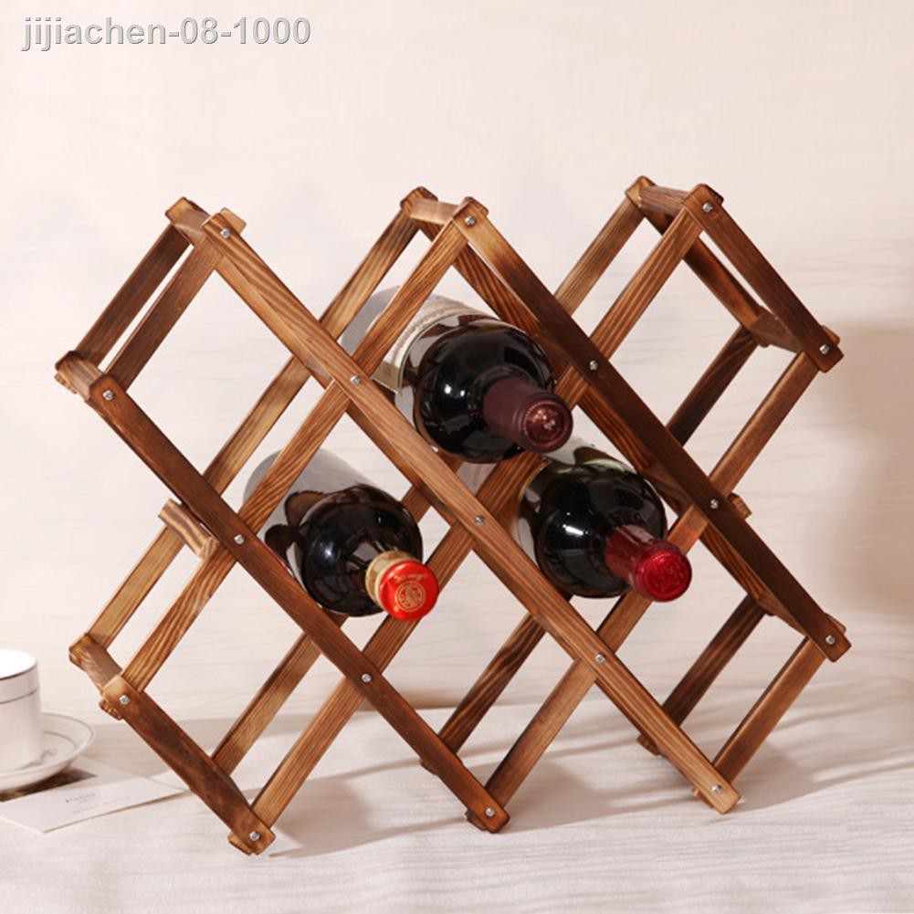 ⊕◊卍Kệ gỗ đựng 8 chai rượu vang trang trí nội thất