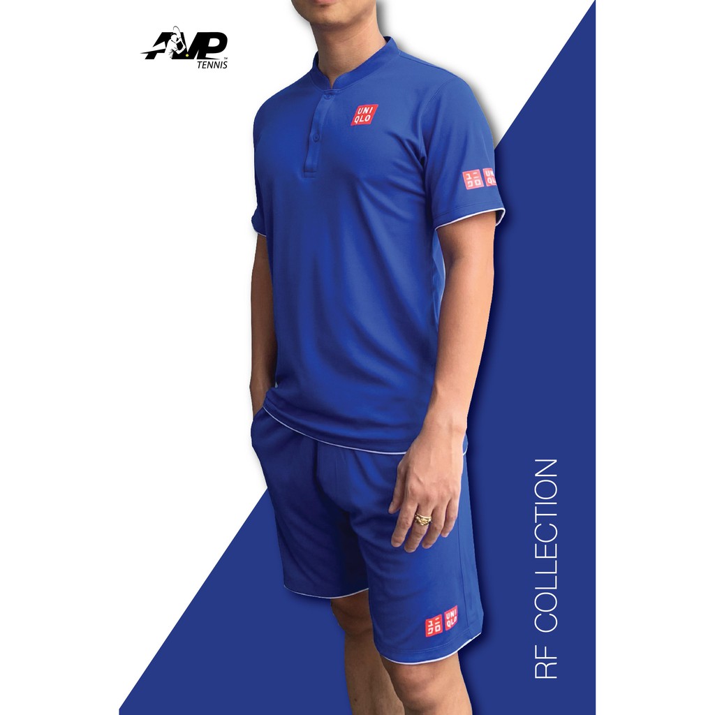 [Fullbox] Bộ thể thao nam ngắn tay cổ tàu dành cho tennis và tập gym AVP3021