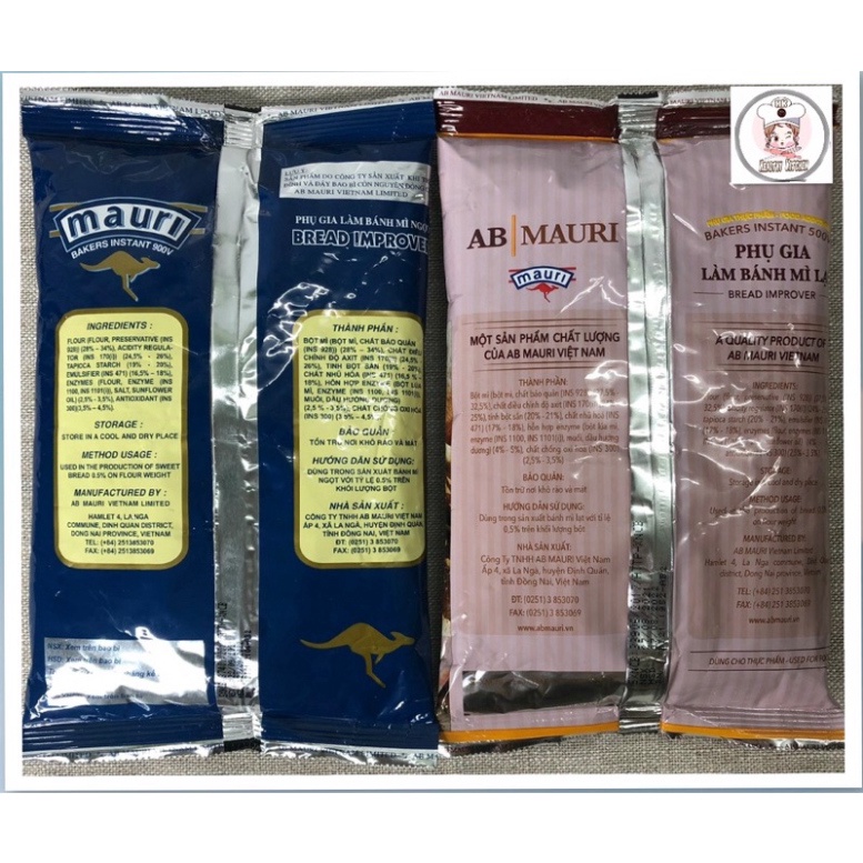 Phụ Gia Làm Bánh Mì LẠT MAURI [gói 500g]
