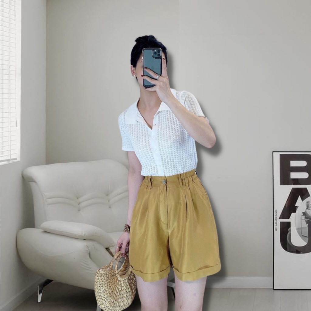 Quần short lưng thun 2 bên nhiều màu Callene (XK611)