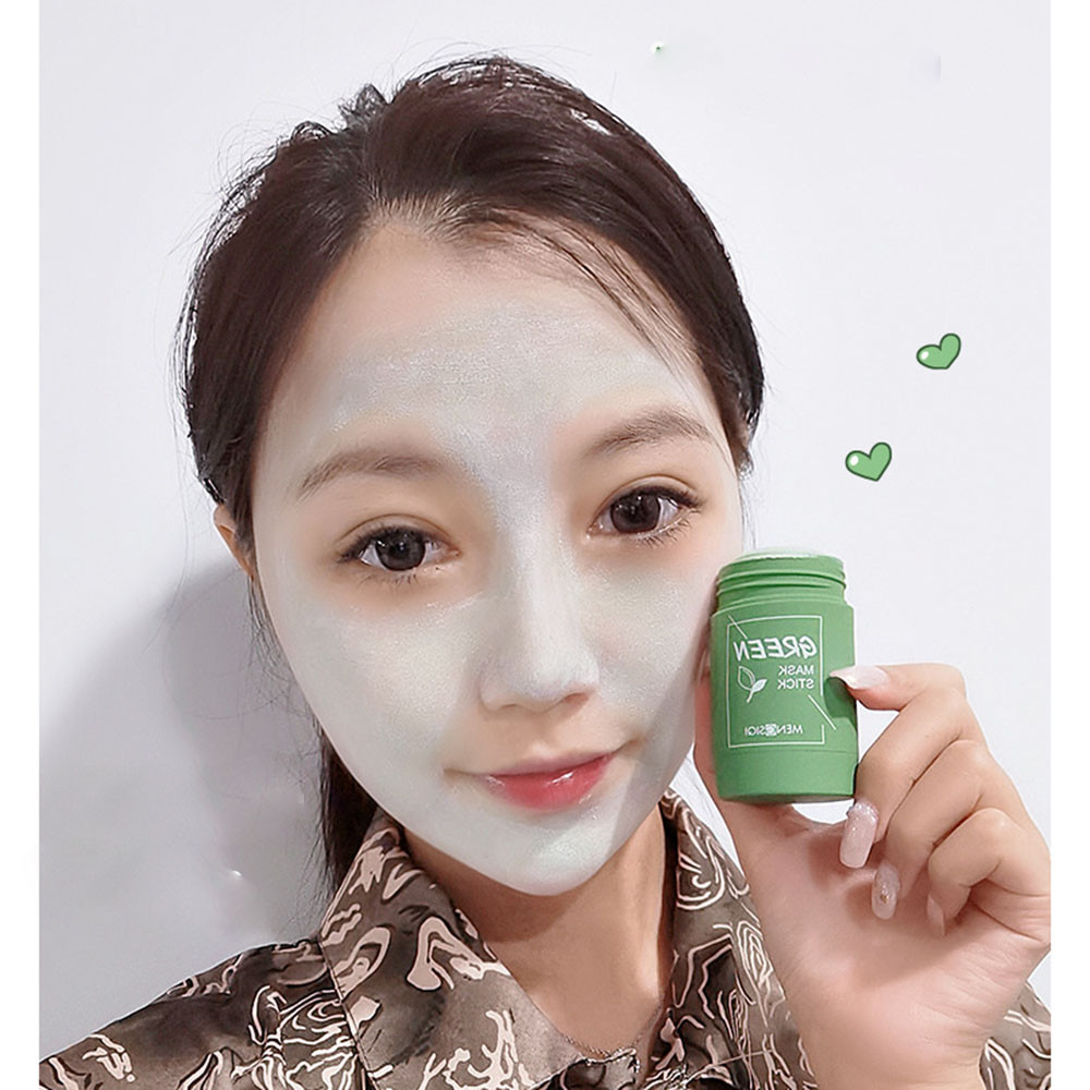 MENGSIQI Green Tea Cleansing Mask Stick Remove Blackheads Deep Clean Pores Shrinking Moisturizing Skin Care