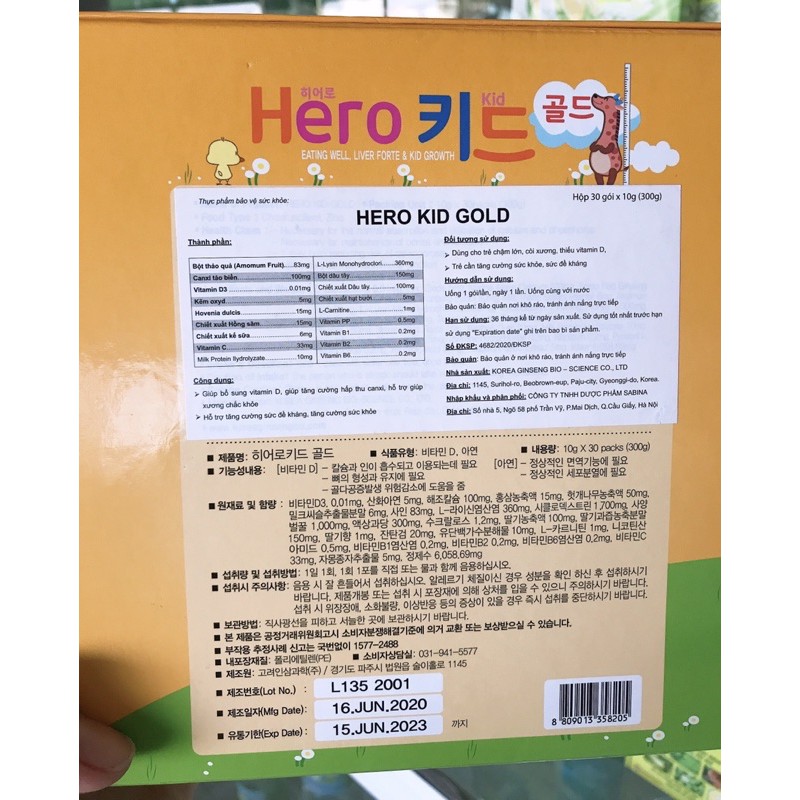Hero Kid Gold (kèm quà tặng) - Cam kết bé ăn ngon, tăng sức đề kháng, phát triển chiều cao | BigBuy360 - bigbuy360.vn