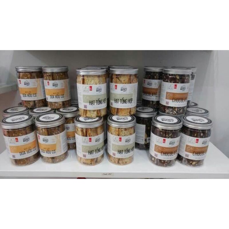 Hộp bánh nguyên cám biscotti 250gr_Bánh ngũ cốc ăn kiêng tốt cho sức khoẻ tim mạch | BigBuy360 - bigbuy360.vn