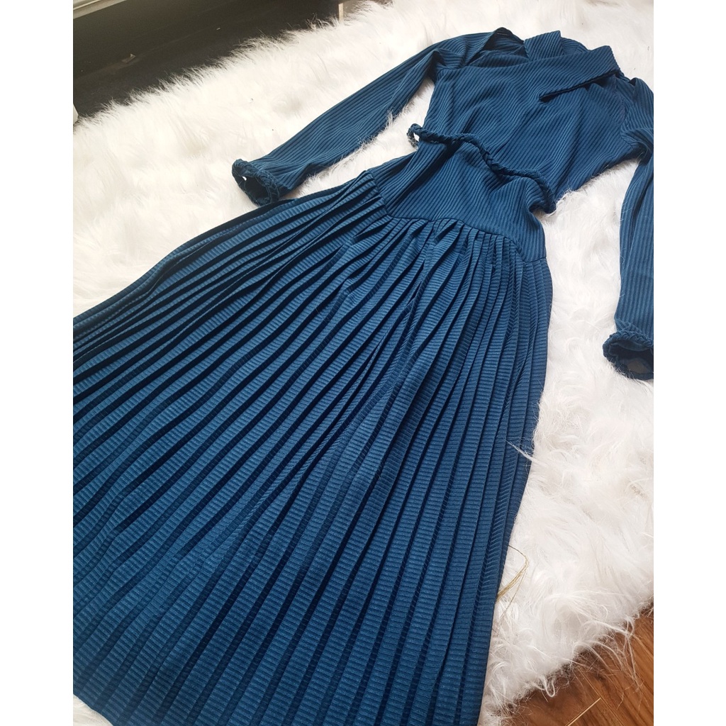 Váy Lilinen 2 màu xanh nâu sang trọng quyến rũ nhà ME Design | BigBuy360 - bigbuy360.vn