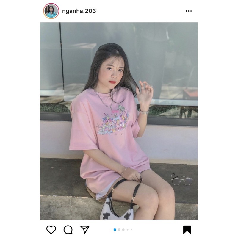 + Áo LEVENTS LVS UNICORN TEE / PINK (Vải Fabric)