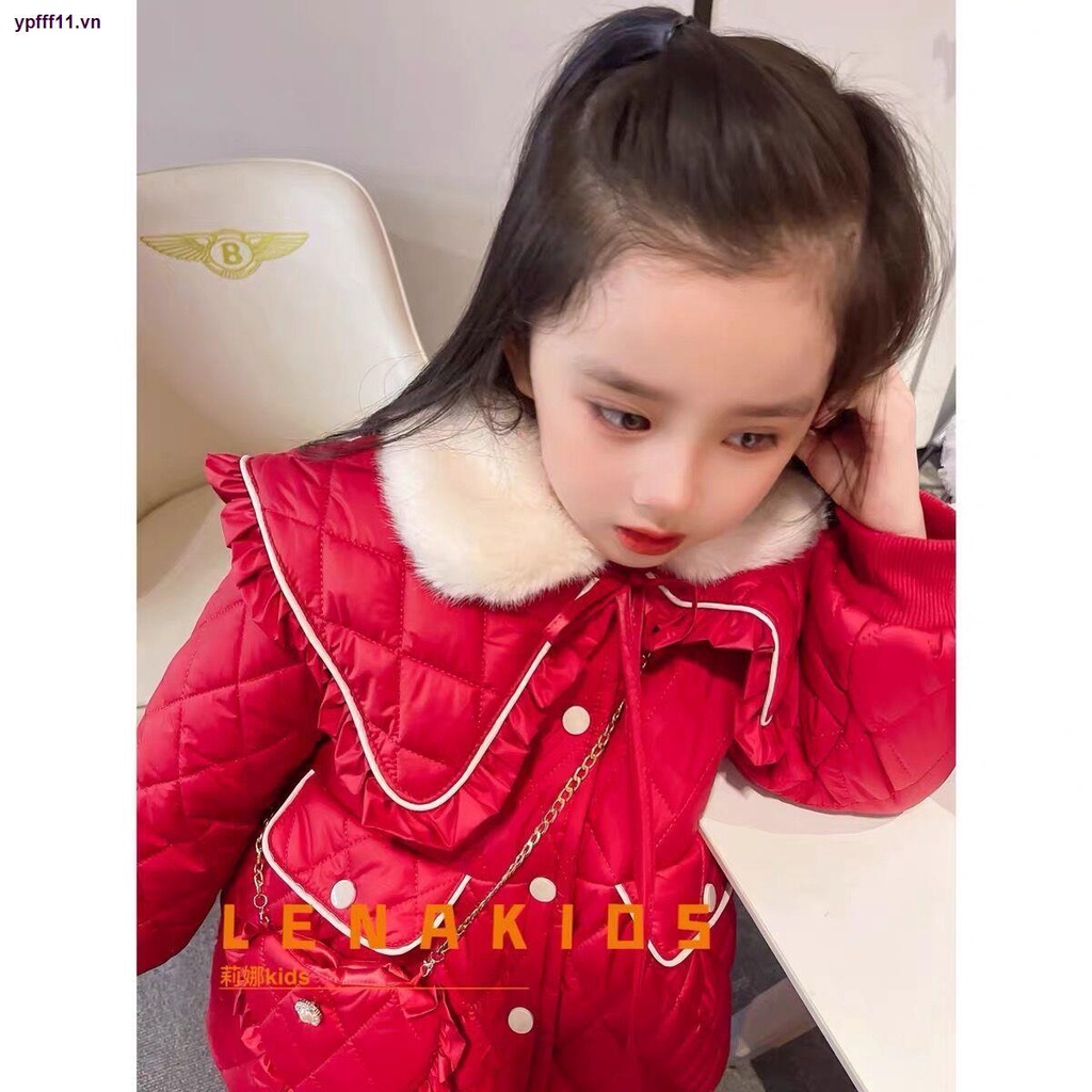 Áo Khoác cotton Dày Phong Cách Hàn Quốc Mới Dành Cho Bé Gái Vào Năm 2021