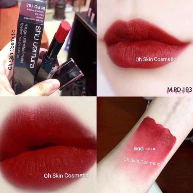 (Tặng kèm gương mini) Son Shu Uemura vỏ đen màu 550- 570-580-783-784-193 | BigBuy360 - bigbuy360.vn