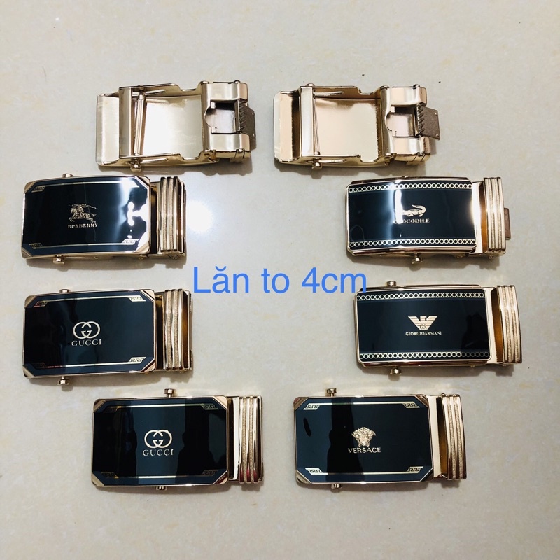Đầu khóa thắt lưng lăn đủ 4 cm mặt dây nịt nam loại to