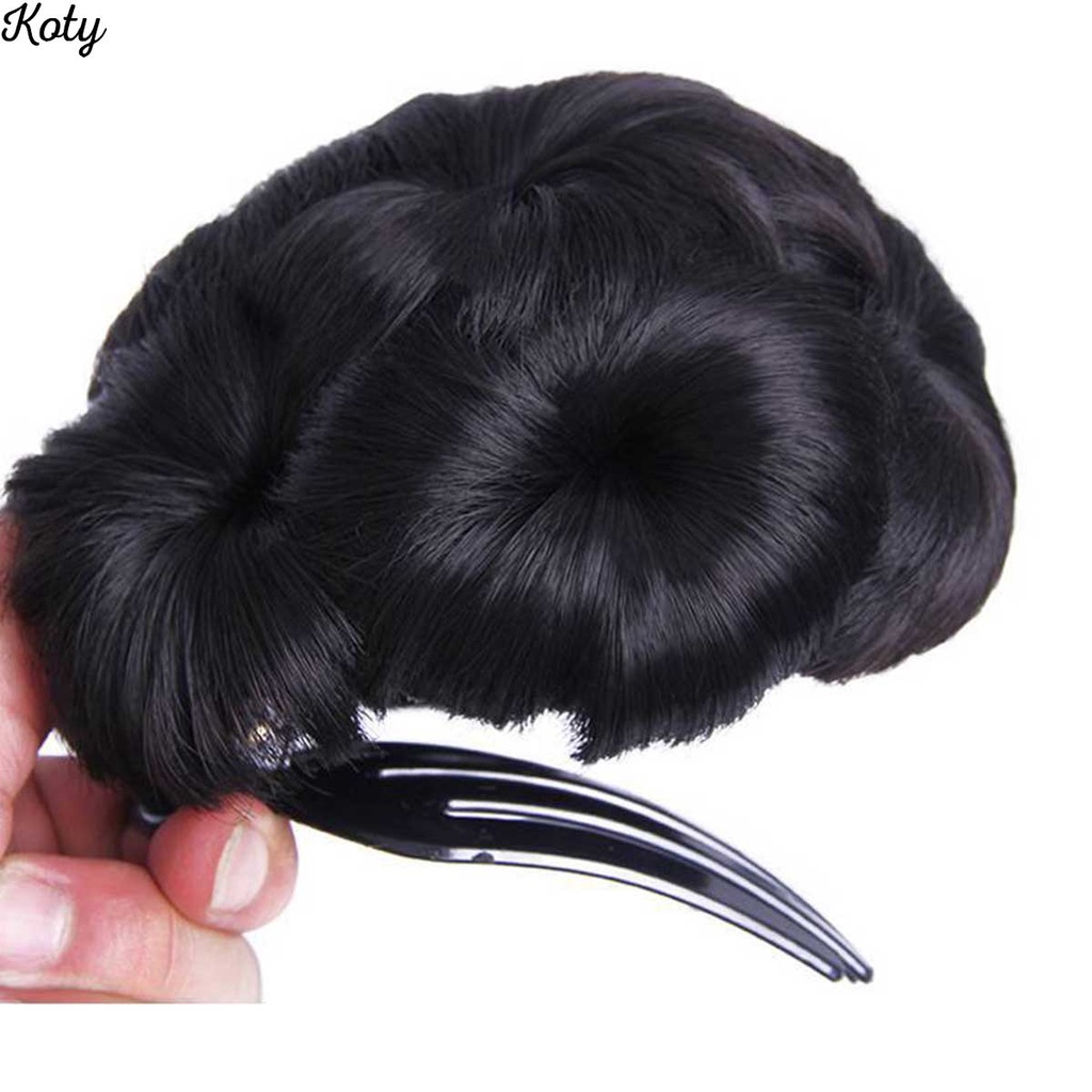 Tóc giả búi hoa trung niên ❤️KOTY BEAUTY❤️ búi hoa kẹp cao cấp dễ sử dụng TG309