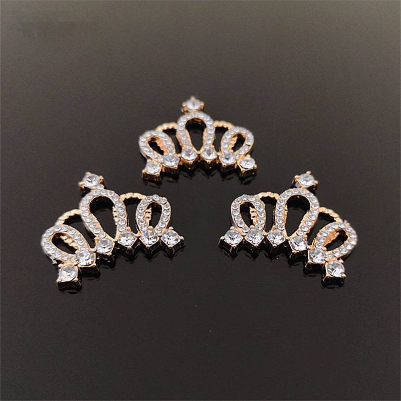 Phụ kiện tóc hợp kim trẻ em mũ rhinestone vương miện phụ kiện trang sức handmade