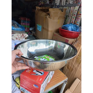 rổ inox lỗ nhỏ 36cm