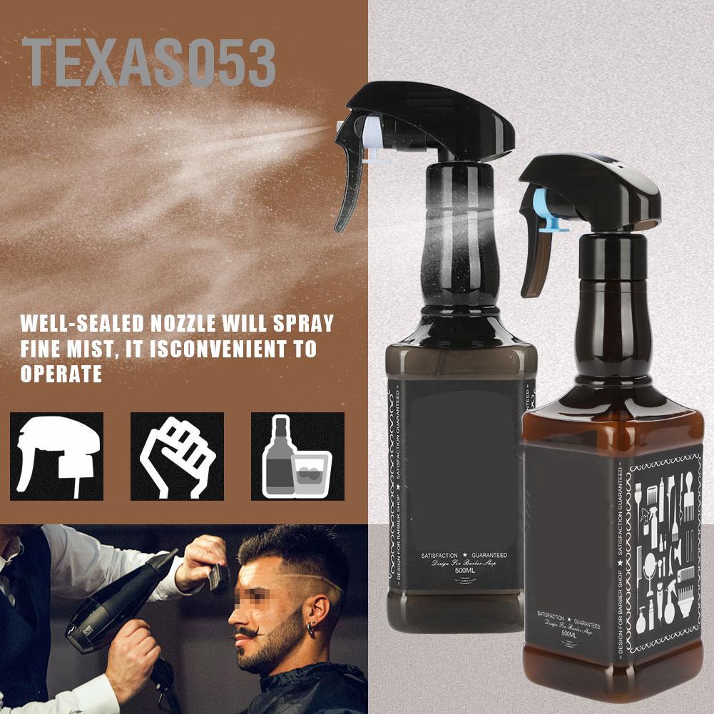 Texas053 Chai xịt làm tóc bằng nhựa 500ml Máy cắt Dụng cụ phun nước