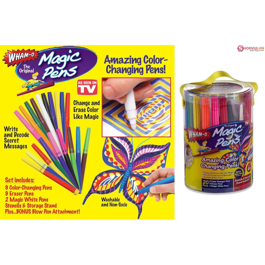 Hộp 20 bút màu magic pen+ có thể tự xoá siêu hot