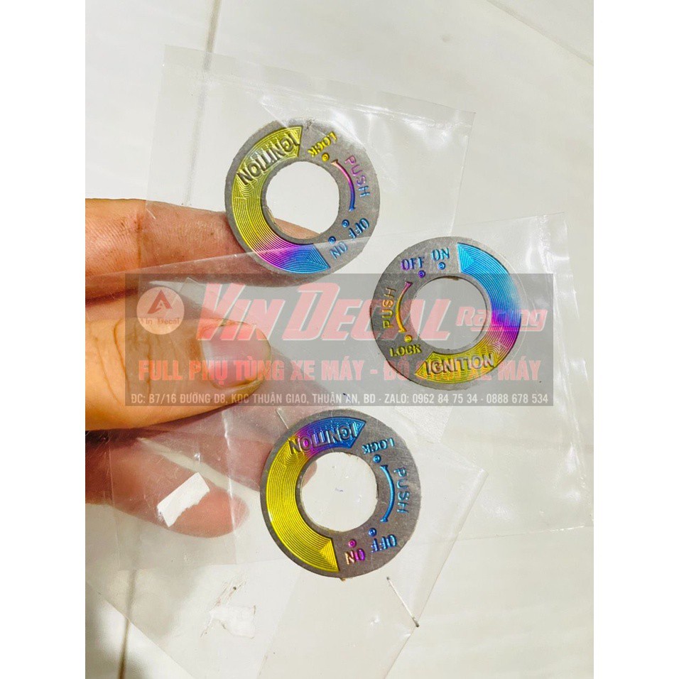 Chụp ổ khóa sirius exciter nhỏ Titan thật