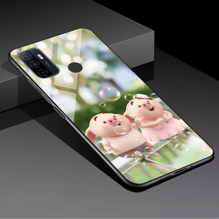 Ốp lưng mặt kính oppo a53 cao cấp