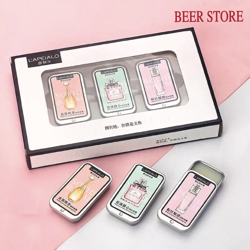 Bộ 3 nước hoa khô LAPEIALO có 3 mùi hương khác nhau | Thế Giới Skin Care