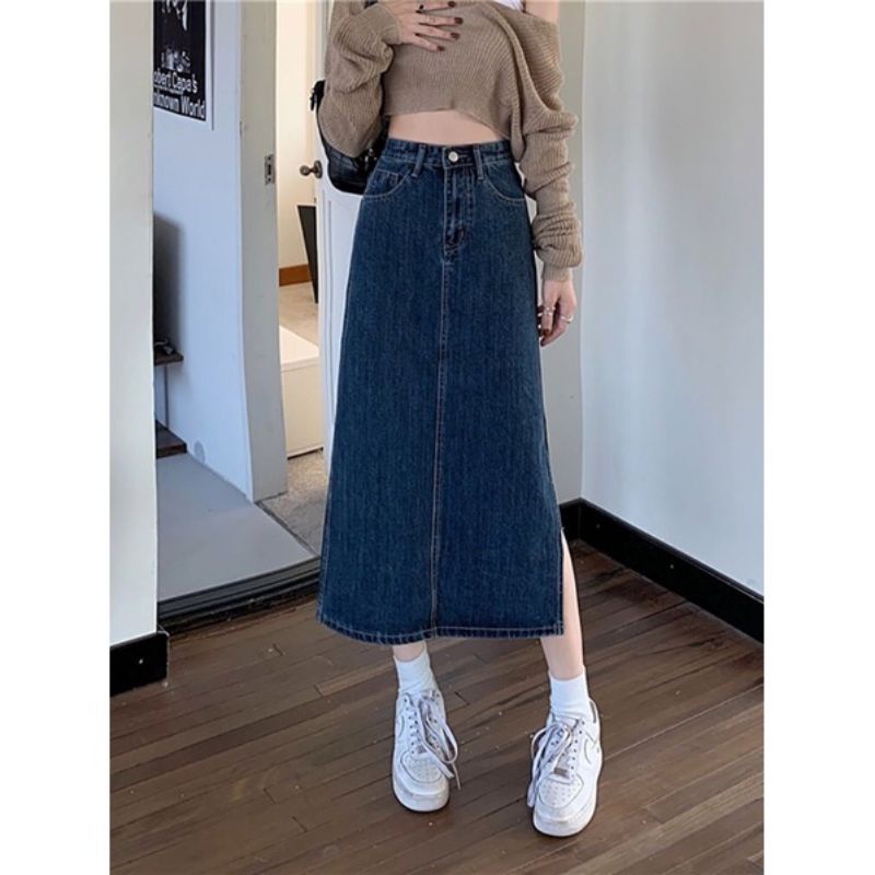 chân váy xẻ ngang có 3 màu mã VD01