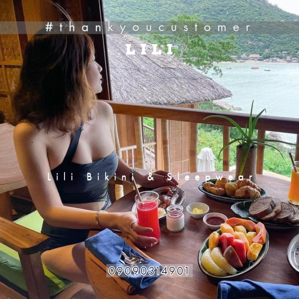 Bikini dây chéo ngực khoét eo tôn dáng có nhiều màu lựa chọn (Cầu vồng, đen, cam neon) Hàn Quốc cao cấp, vải đẹp