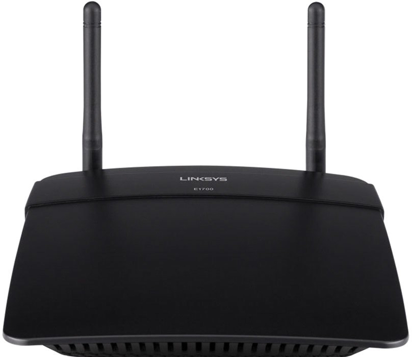 Bộ phát Linksys 300Mbps Wireless N Router/(2.4GHz, 802.11b/g/n)/E1700/Đen