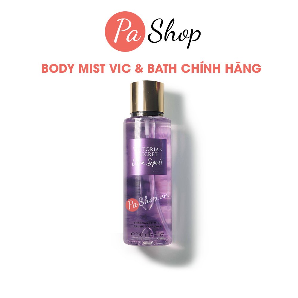 Xịt thơm toàn thân hương nước hoa Love Spell 250ML Chính Hãng