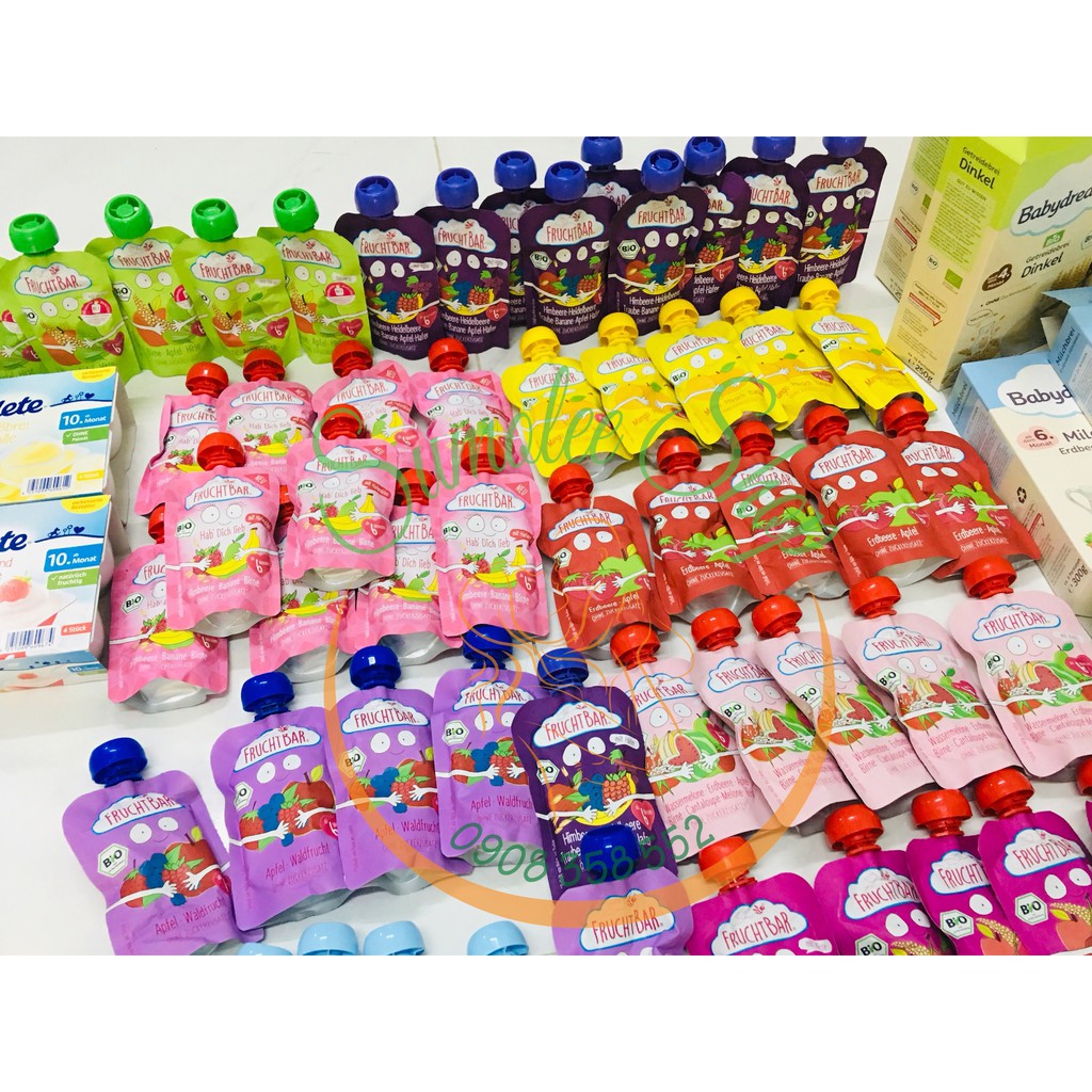 Trái Cây Nghiền Hữu Cơ Fruchtbar 100gr Cho Bé