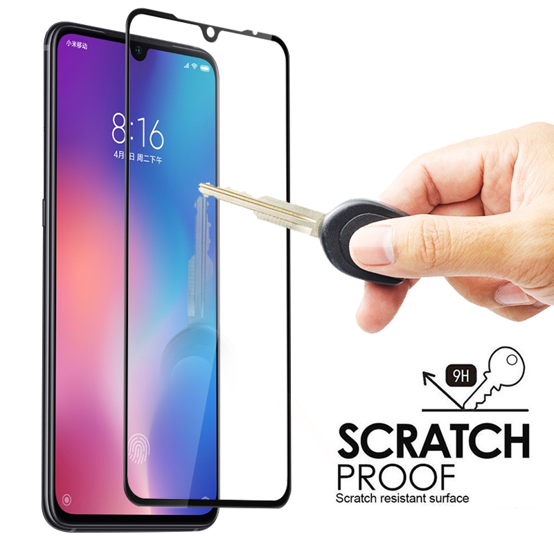 Miếng dán kính cường lực 9H chống trầy bảo vệ màn hình dành cho Xiaomi mi9se CC9E Mi6X mi8 Redmi K20 Pro