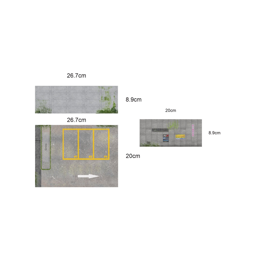Diorama 1/64 - Parking  - Bãi Đỗ Xe Công Viên