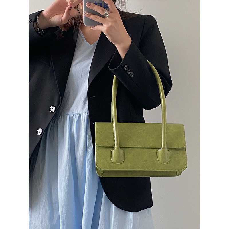 IELGY Túi xách đeo chéo vai da sáp thiết kế thời trang cao cấp tiện dụng