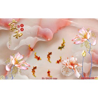 TRANH DÁN TƯỜNG 3D GIẢ NGỌC