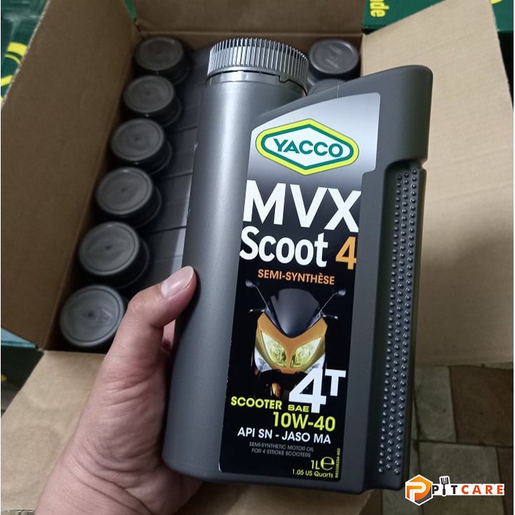 Nhớt Xe Tay Ga Yacco MVX Scoot 4 10W40 Nhập Pháp Có Chiết Lẻ