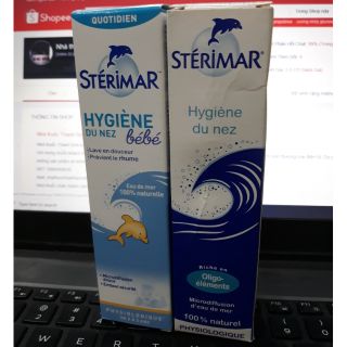 Nước muối rửa mũi cá heo Stérimar mẫu mới