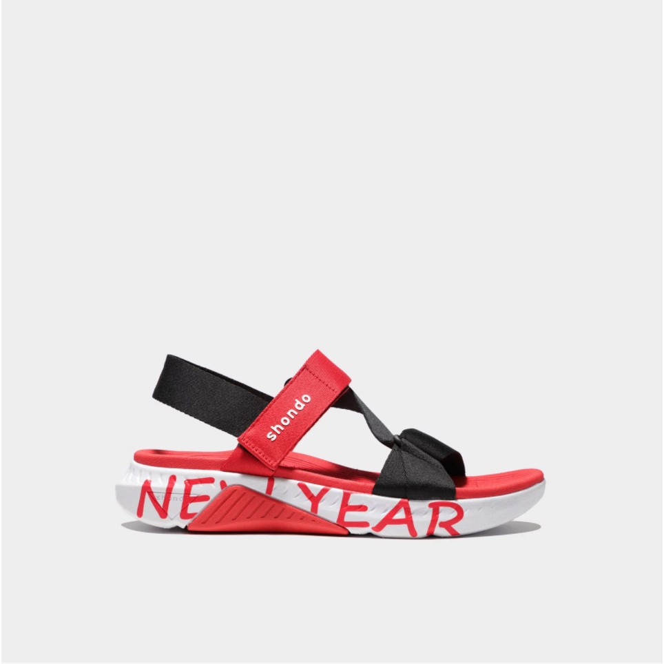 Giày Sandal Shondo F7 Racing đỏ đế trắng NY2021 F7L0061