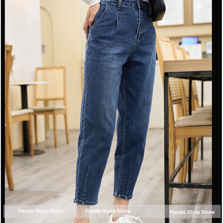 Quần jean baggy nữ BB Jeans lưng cao co giãn tốt tôn dáng đẹp BB09