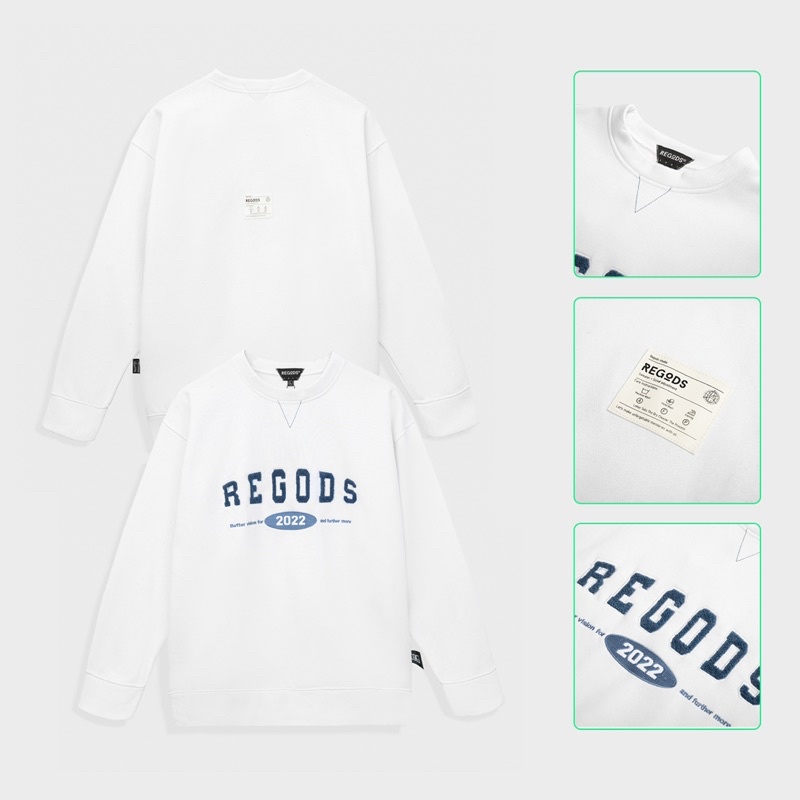 Áo Sweater Nỉ Old School REGODS Unisex Form Rộng