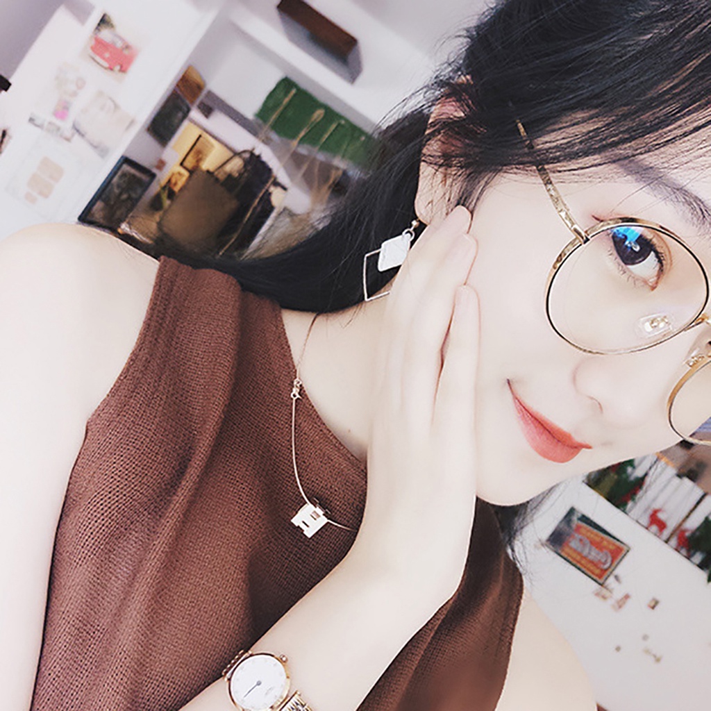 Đôi bông tai họa viết hình vuông thời trang cho nữ