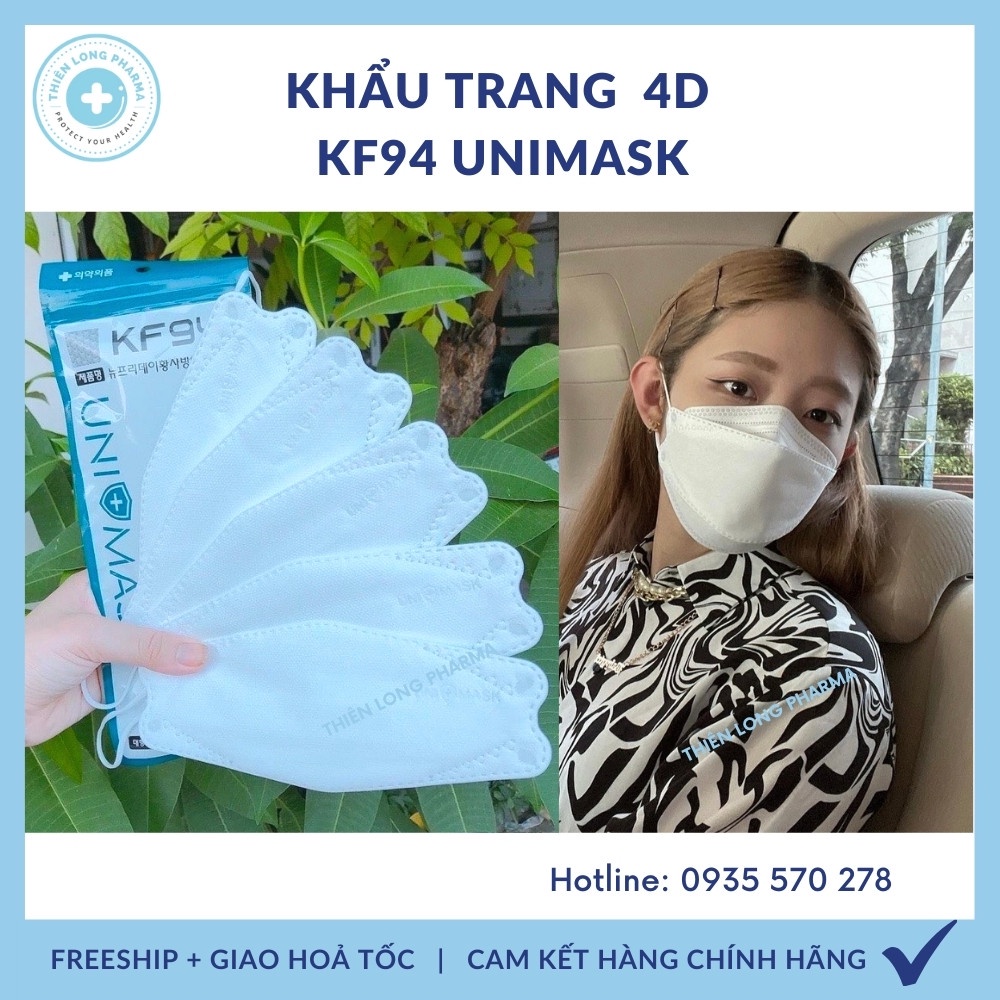 Khẩu trang kf94 uni mask 4d kháng khuẩn - ảnh sản phẩm 2