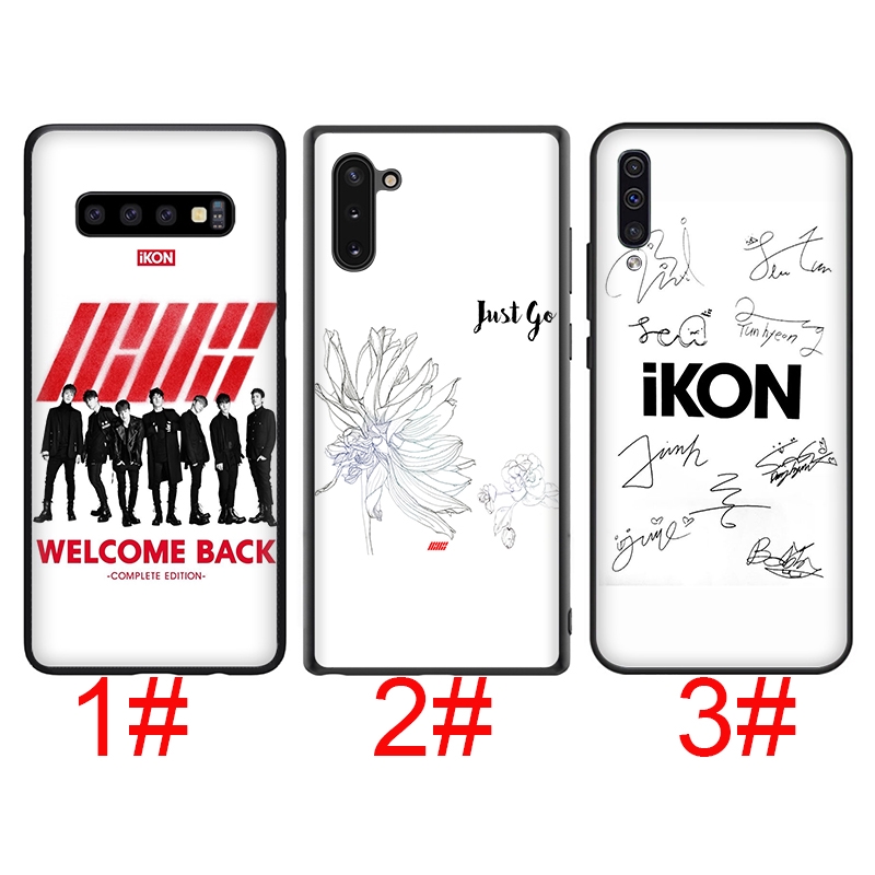Ốp lưng hình IKON Kpop cho Samsung A9 A8 A7 A6 J8 J4 J6 2018 A5 2017 Note 8 9 10 Lite Plus