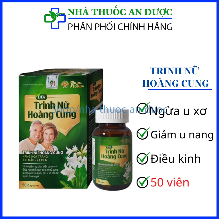 Viên uống Trinh Nữ Hoàng Cung xanh hộp 50 viên