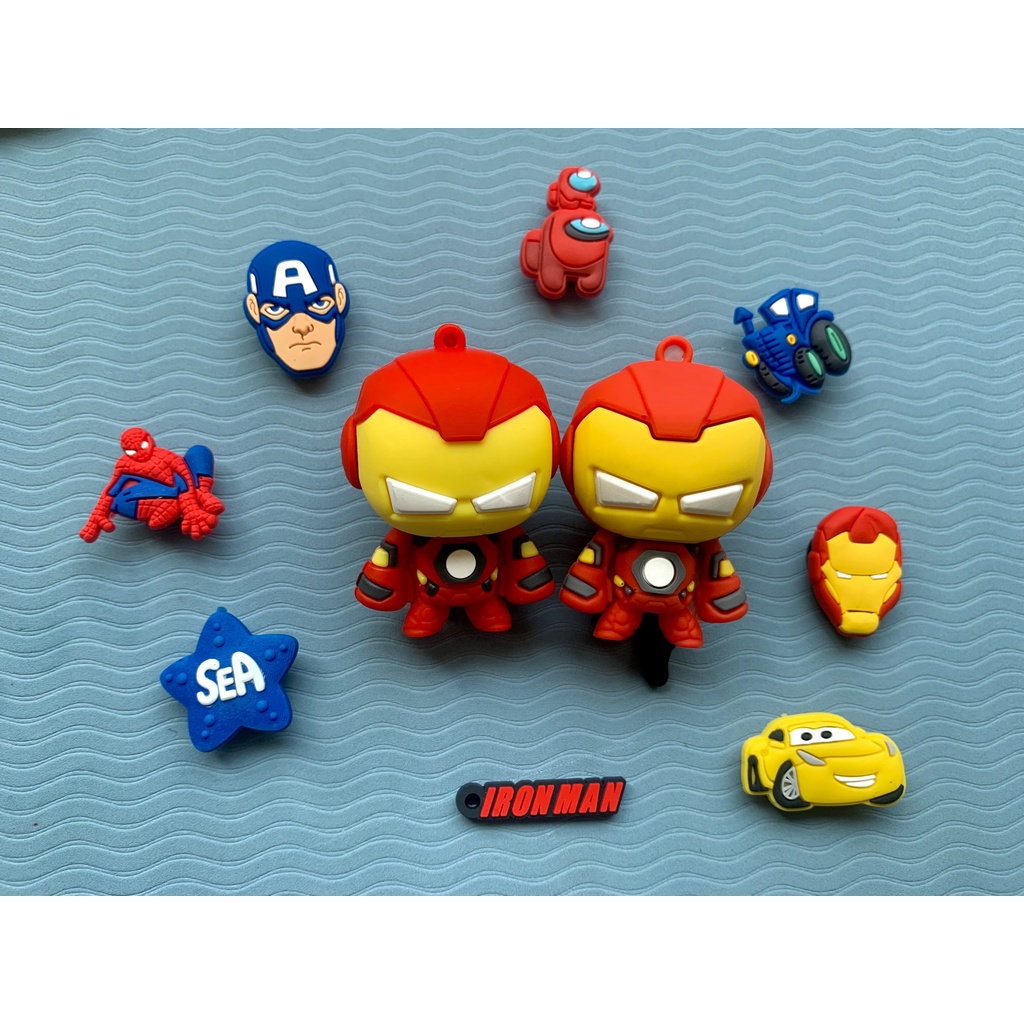 Set Charm IRON MAN Gắn Dép