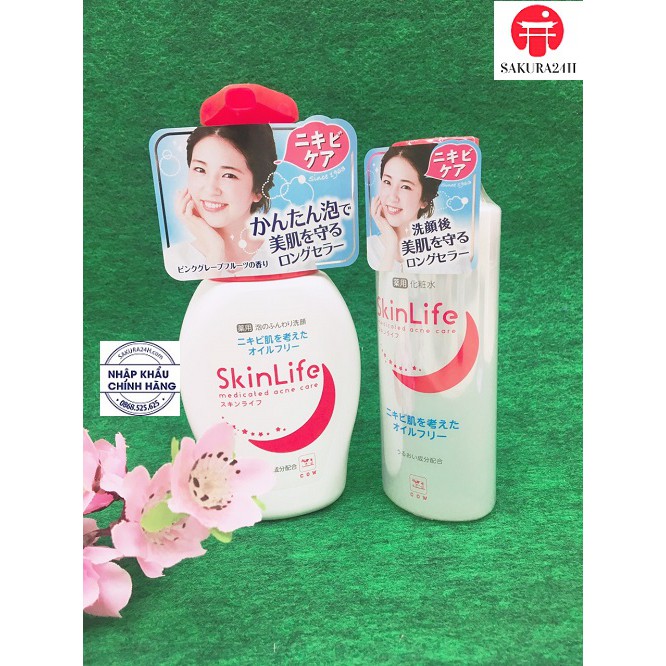 Bộ đôi chăm sóc da ngừa mụn SkinLife Nhật Bản