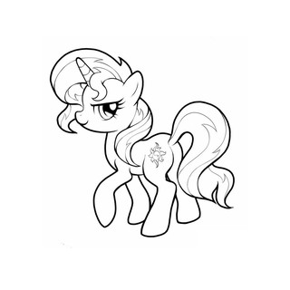 [ Xả dịch]  Bộ 50 Tranh tô màu Pony cho bé tập tô sáng tạo . khổ A4. hình ảnh rõ nét.