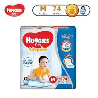 Combo 2 bịch tả dán/quần huggies m74/l68/xl62/xxl56