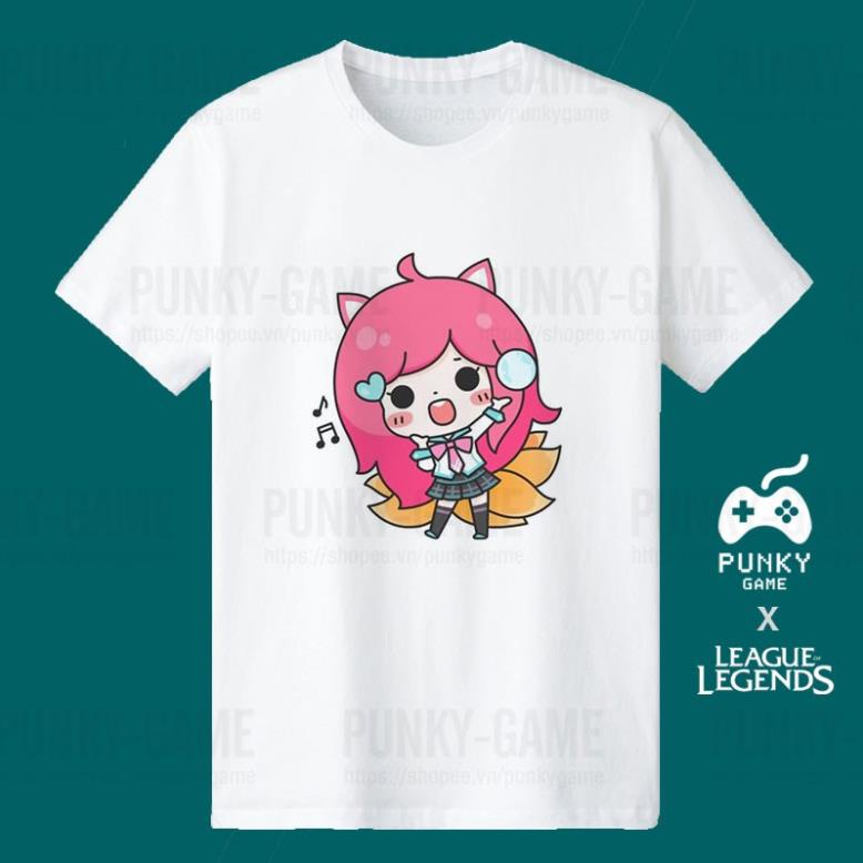 (SALE SỐC) Áo Liên Minh Huyền Thoại (LOL) AHRI Chibi ngắn tay