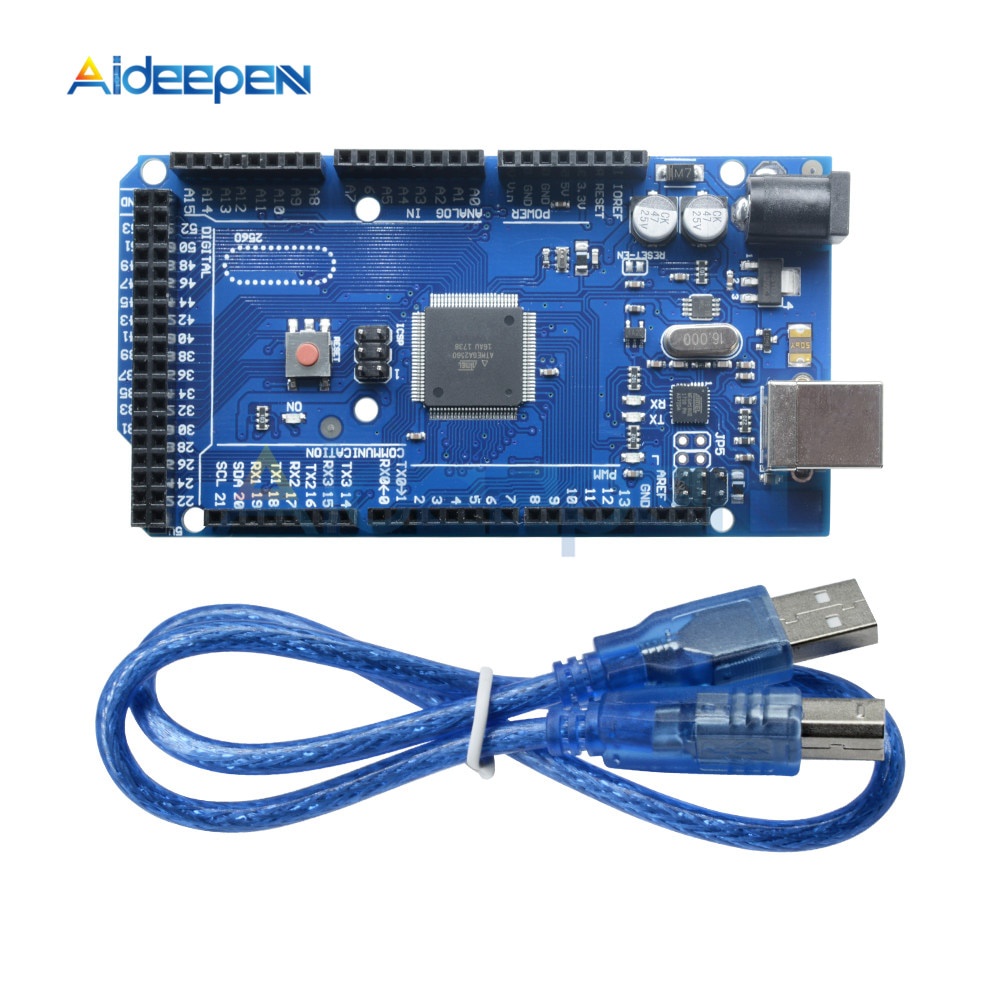 Bảng Mạch Điều Khiển Mega2560 R3 Atmega2560-16Au Atmega16U2 5v 16mhz Cho Arduino