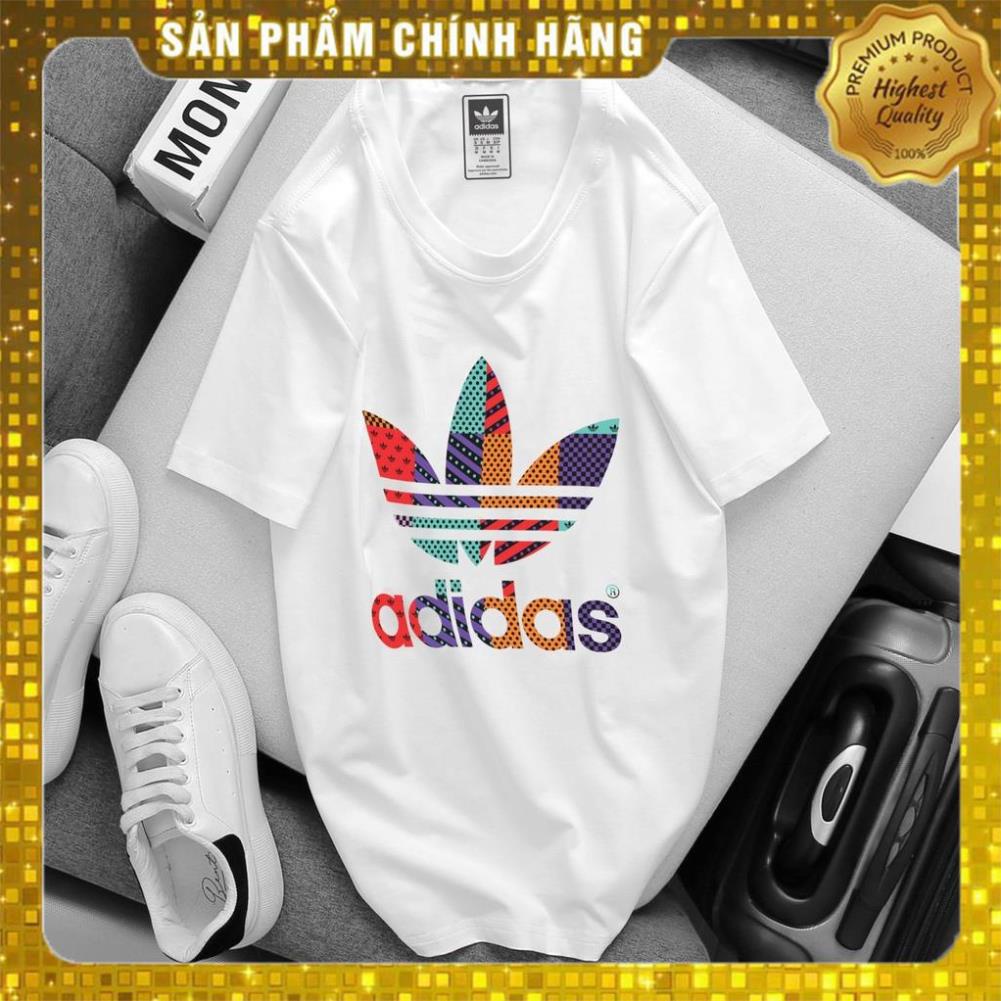 ÁO THUN NAM NỮ FROM RỘNG IN DECAL CAO CẤP MẪU ADIDAS